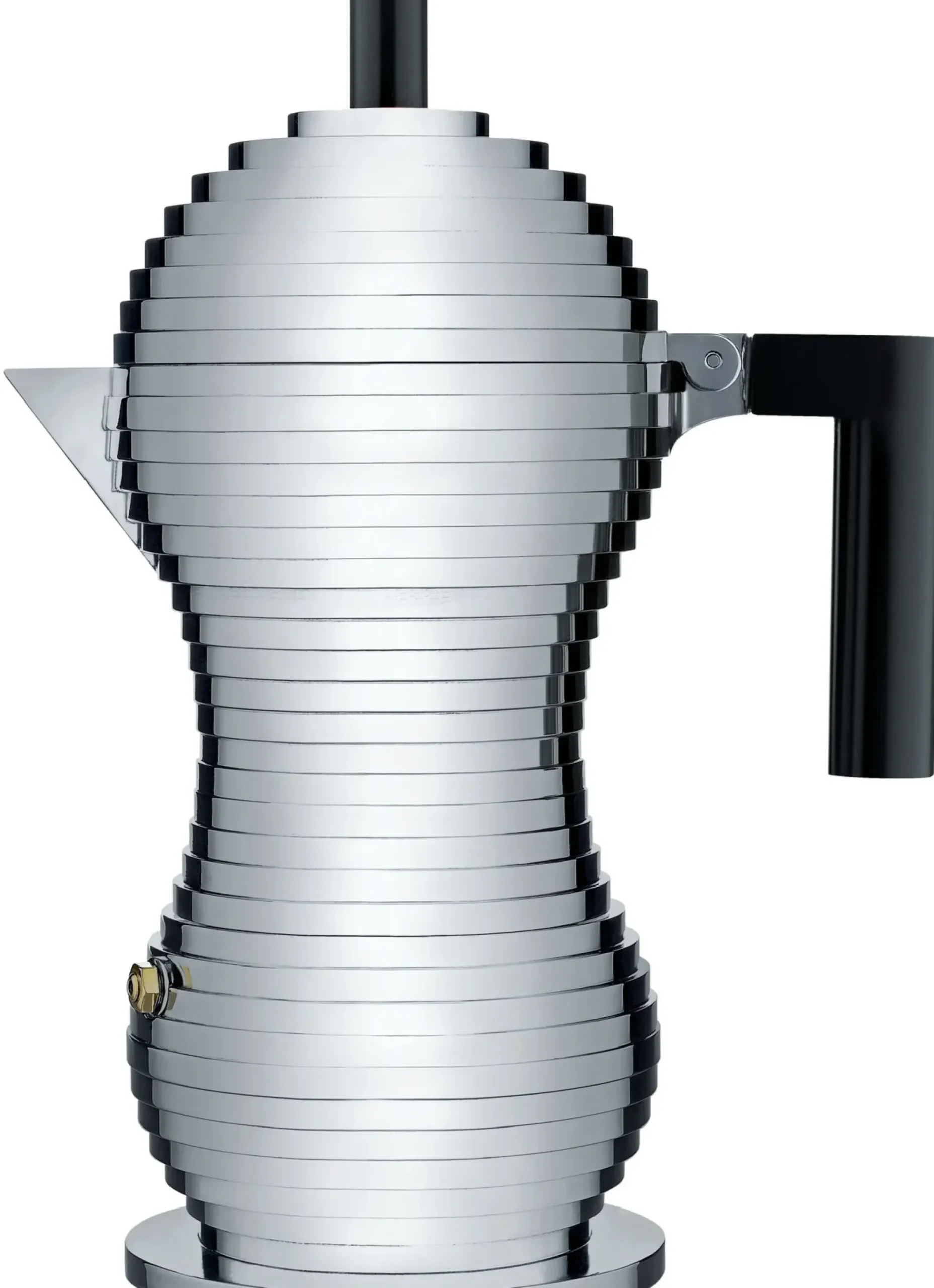 Cafetiere Italienne Pulcina Plastique Noir Metal / 6 Tasses - Alessi