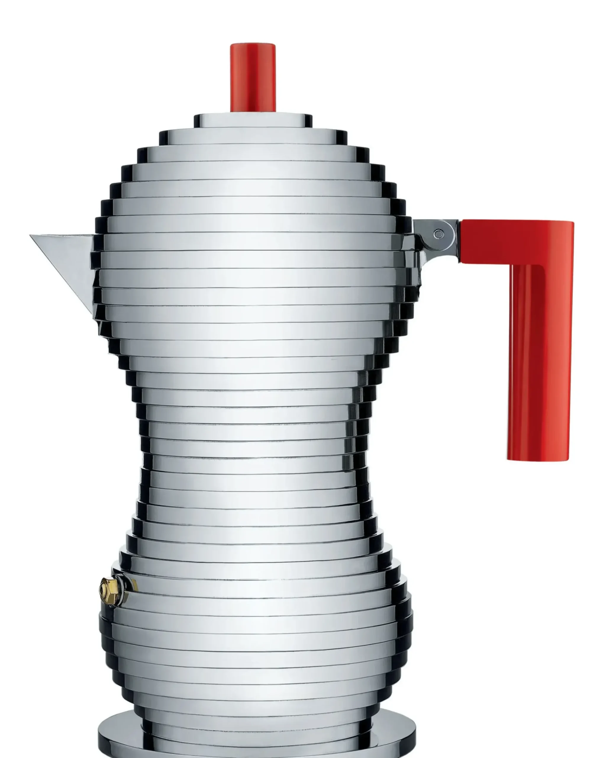Cafetiere Italienne Pulcina Plastique Rouge Metal / 3 Tasses - Alessi