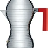 Cafetiere Italienne Pulcina Plastique Rouge Metal / 6 Tasses - Alessi