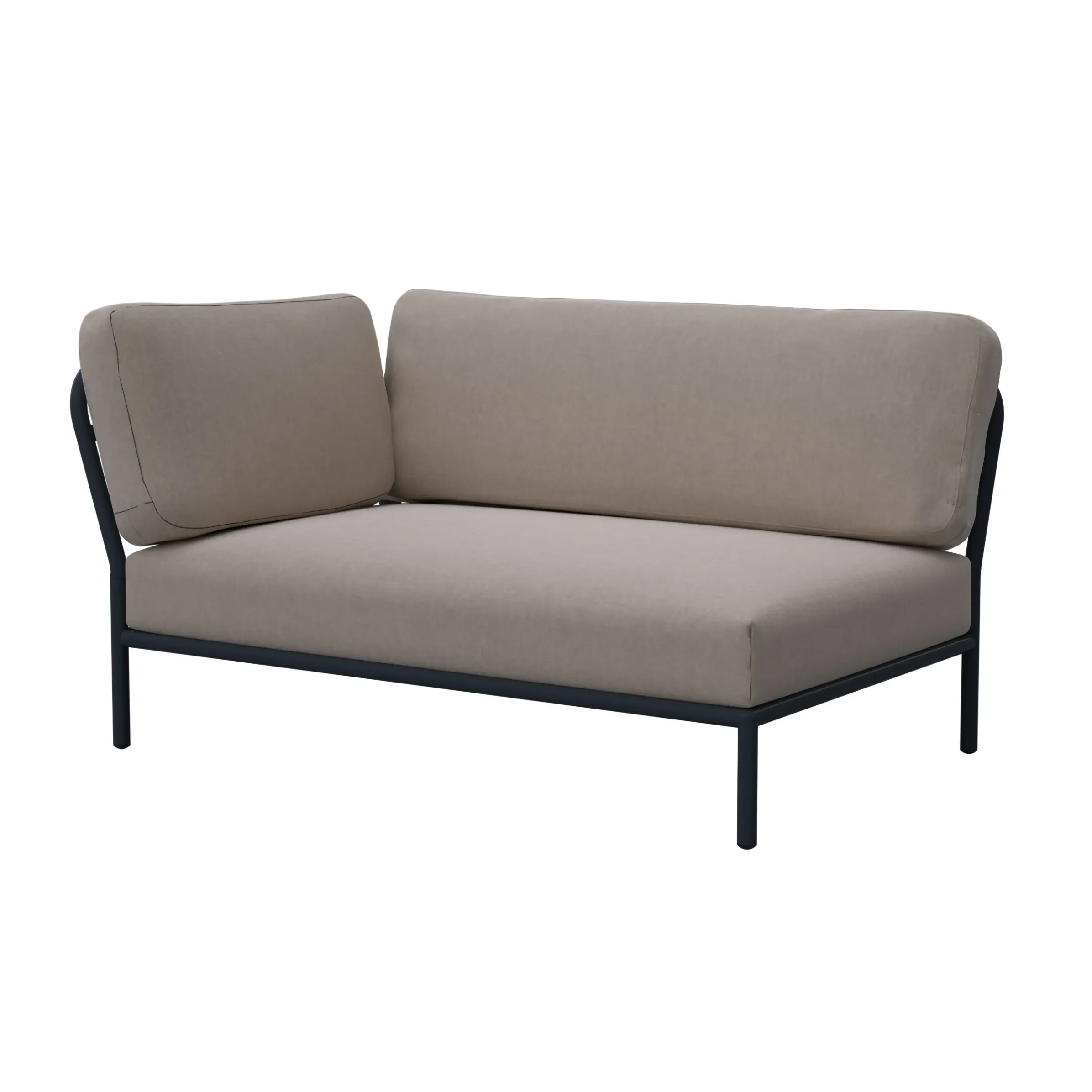 Canape De Jardin Modulable Level Tissu Beige / Angle Gauche - L 139 X P 92,5 Cm - Houe