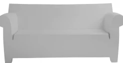 Canape De Jardin 2 Places Bubble Club Plastique Gris / L 189 Cm - Kartell