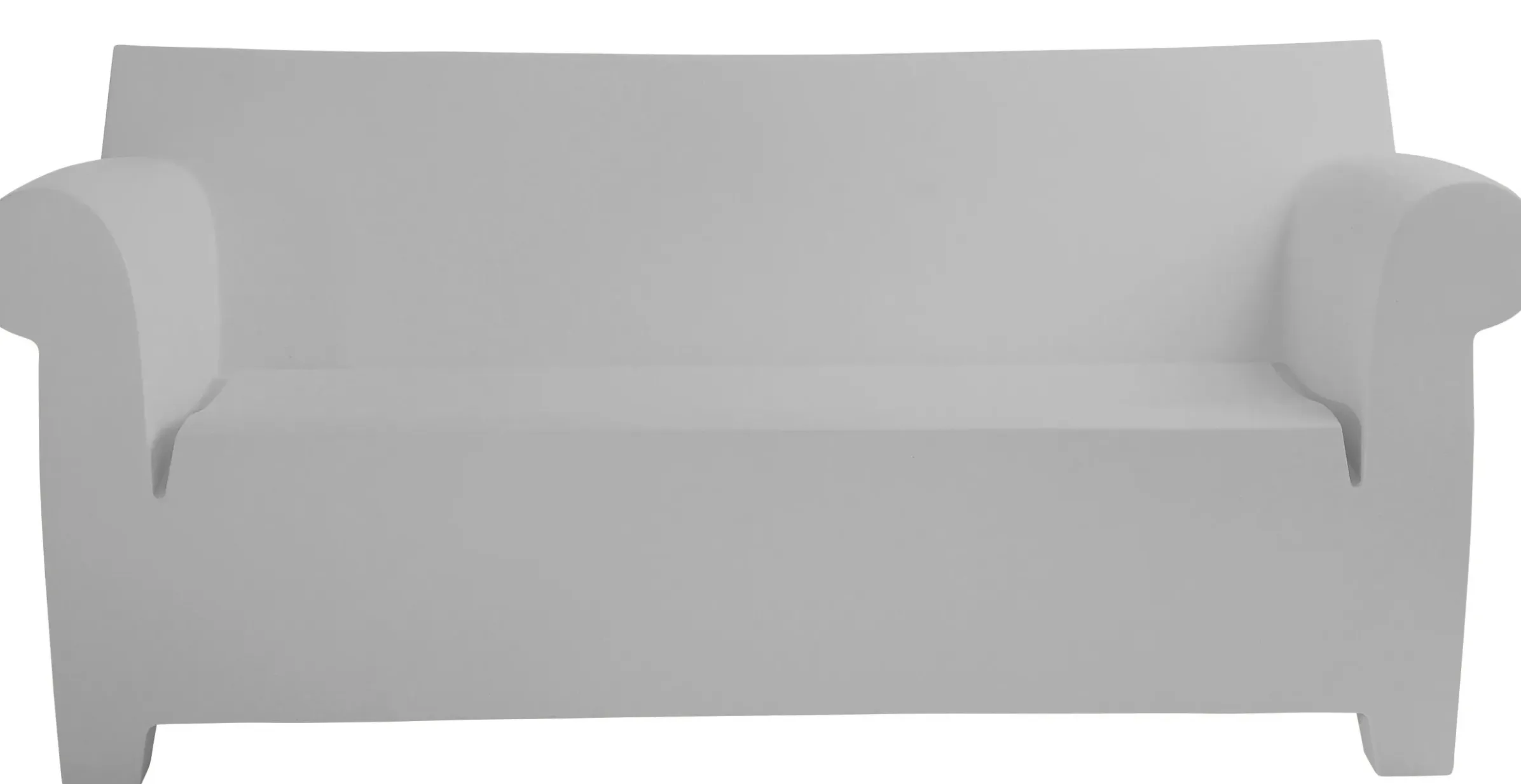 Canape De Jardin 2 Places Bubble Club Plastique Gris / L 189 Cm - Kartell