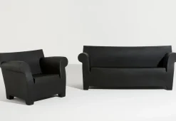 Canape De Jardin 2 Places Bubble Club Plastique Gris / L 189 Cm - Kartell