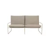 Canape De Jardin 2 Places Desert Dolce Tissu Beige L 156 Cm - Ferm Living