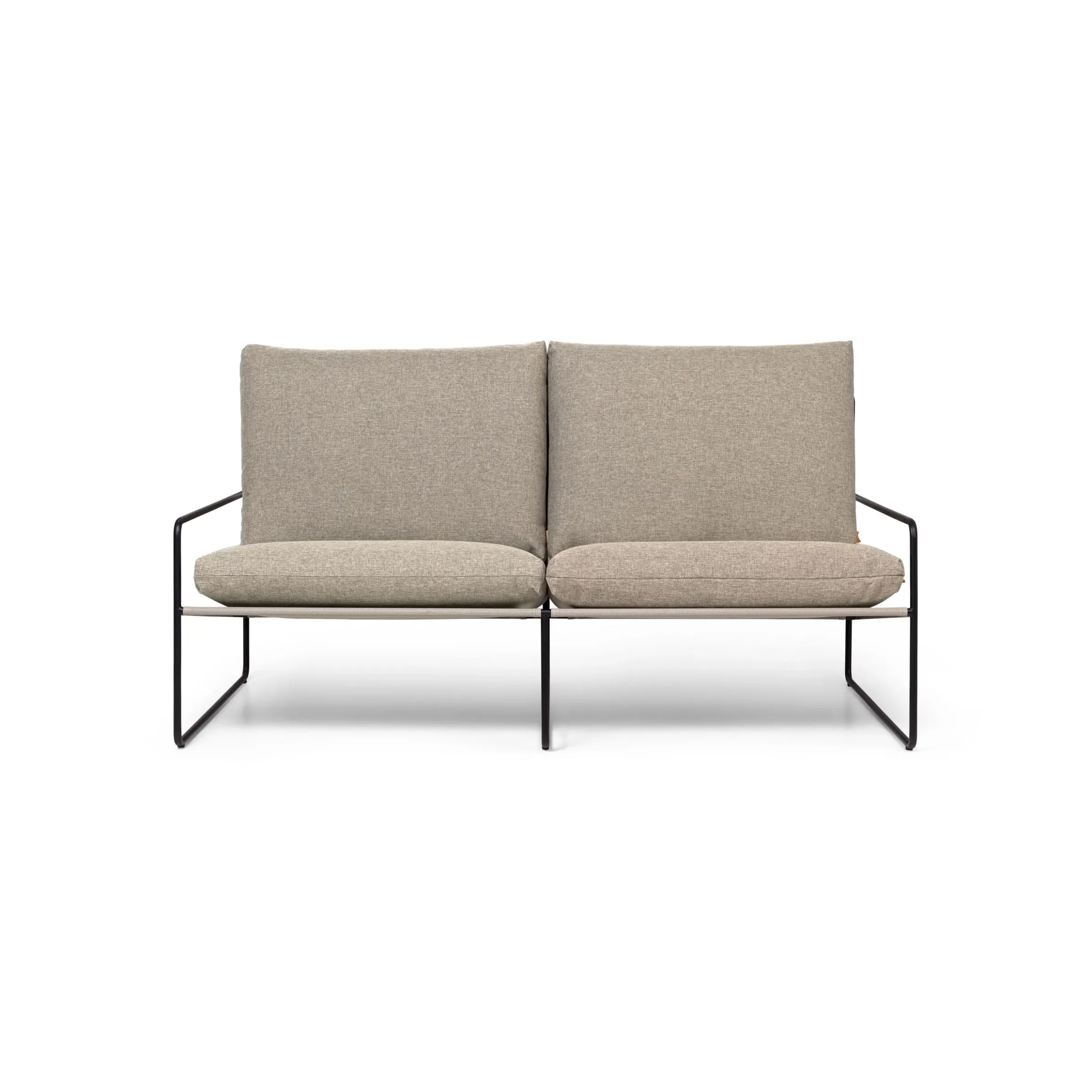 Canape De Jardin 2 Places Desert Dolce Tissu Beige L 156 Cm - Ferm Living