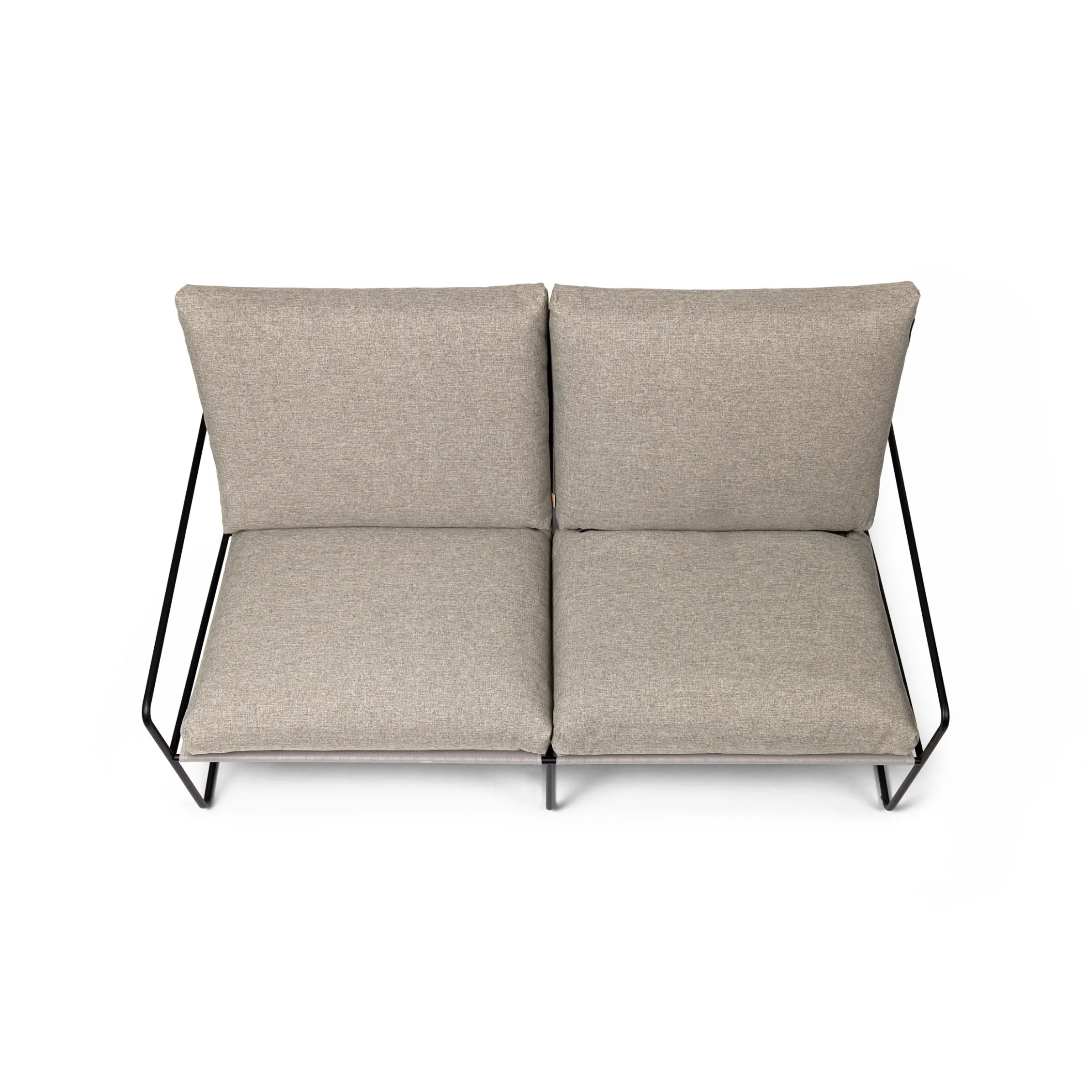 Canape De Jardin 2 Places Desert Dolce Tissu Beige L 156 Cm - Ferm Living