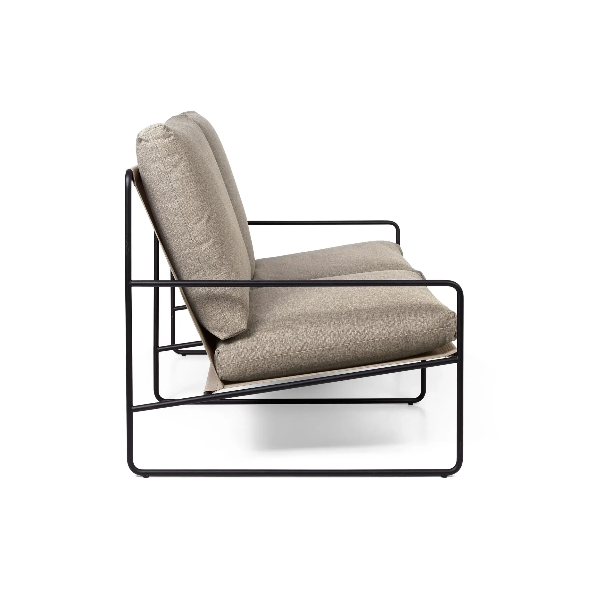 Canape De Jardin 2 Places Desert Dolce Tissu Beige L 156 Cm - Ferm Living