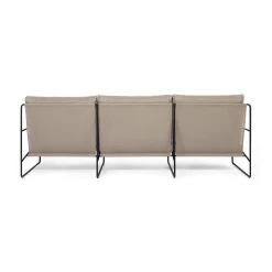 Canape De Jardin 3 Places Desert Dolce Tissu Beige L 233 Cm - Ferm Living