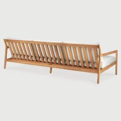Canape De Jardin 4 Places Jack Outdoor Tissu Bois Blanc / L 265 Cm - Teck - Ethnicraft
