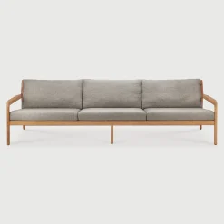 Canape De Jardin 4 Places Jack Outdoor Tissu Bois Gris / L 265 Cm - Teck - Ethnicraft