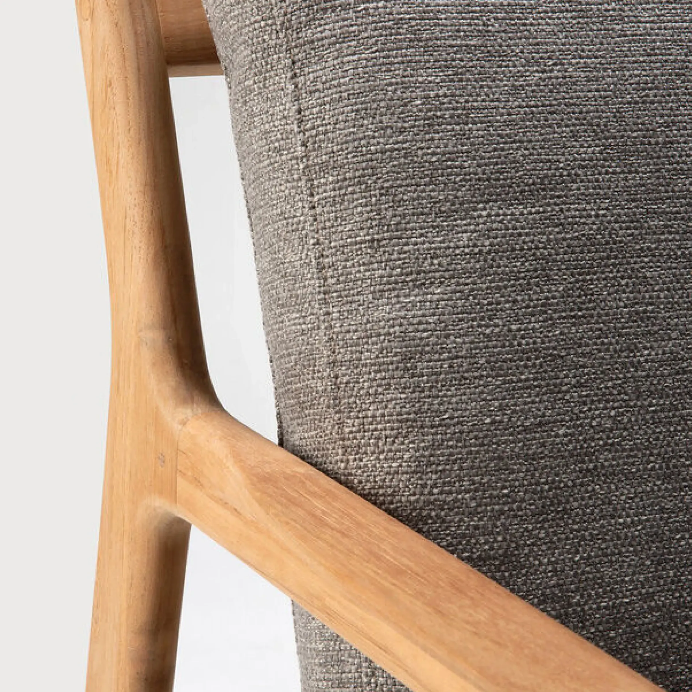 Canape De Jardin 4 Places Jack Outdoor Tissu Bois Gris / L 265 Cm - Teck - Ethnicraft
