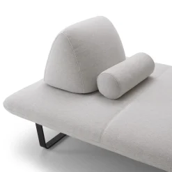 Canape De Jardin 3 Places Murtoli Tissu Beige / L 240 Cm - Cinna