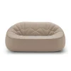 Canape De Jardin 2 Places Ottoman Similicuir Beige / L 165 Cm - Cinna