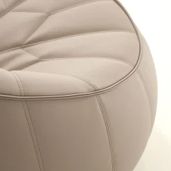 Canape De Jardin 2 Places Ottoman Similicuir Beige / L 165 Cm - Cinna