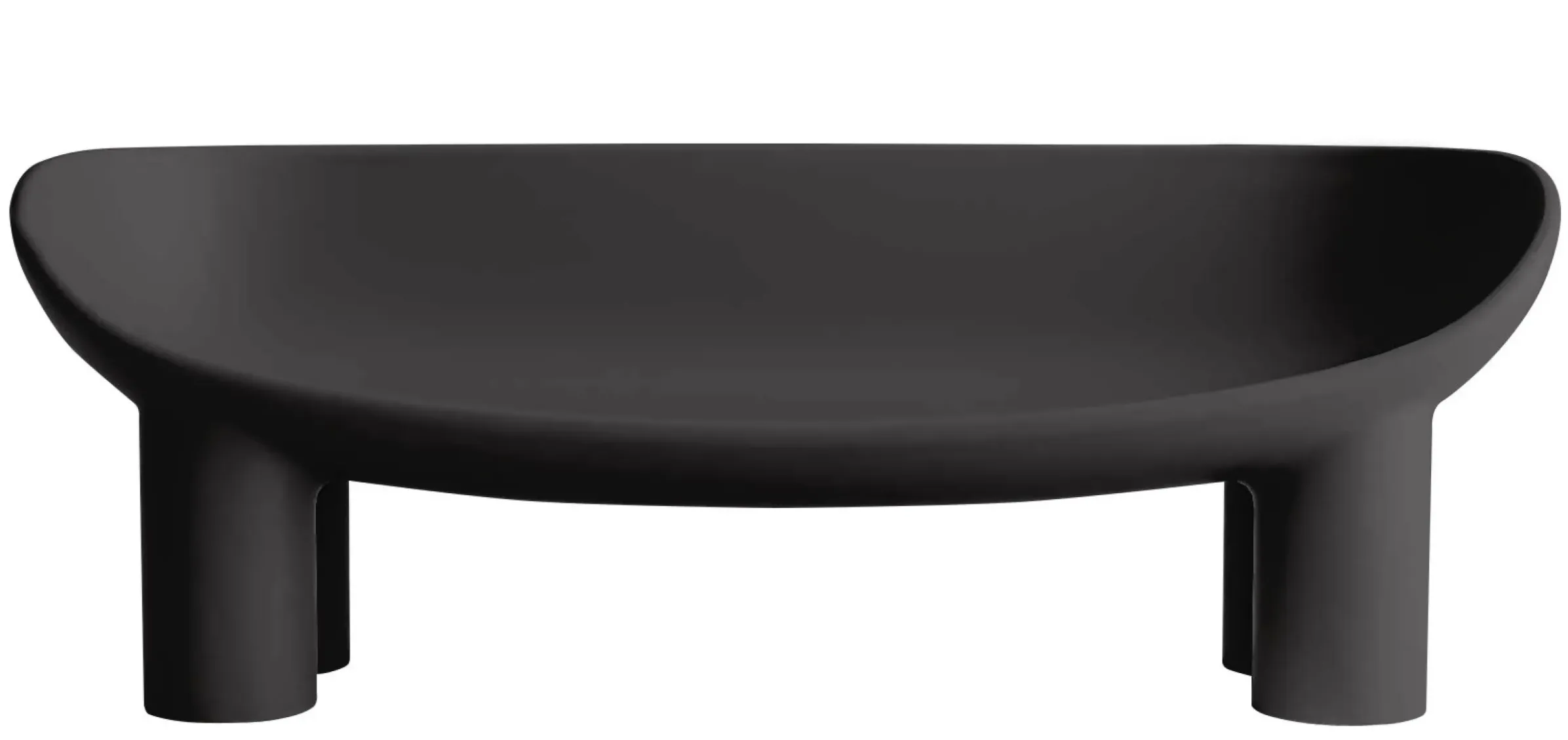 Canape De Jardin 2 Places Roly Poly Plastique Noir / L 175 Cm - Polyethylene - Driade