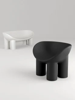 Canape De Jardin 2 Places Roly Poly Plastique Noir / L 175 Cm - Polyethylene - Driade