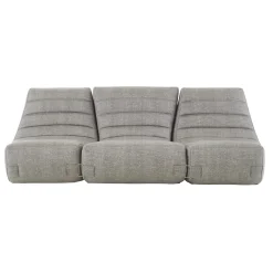 Canape De Jardin 3 Places Saparella Tissu Gris (1965) / 3 Modules - L 222 Cm - Cinna