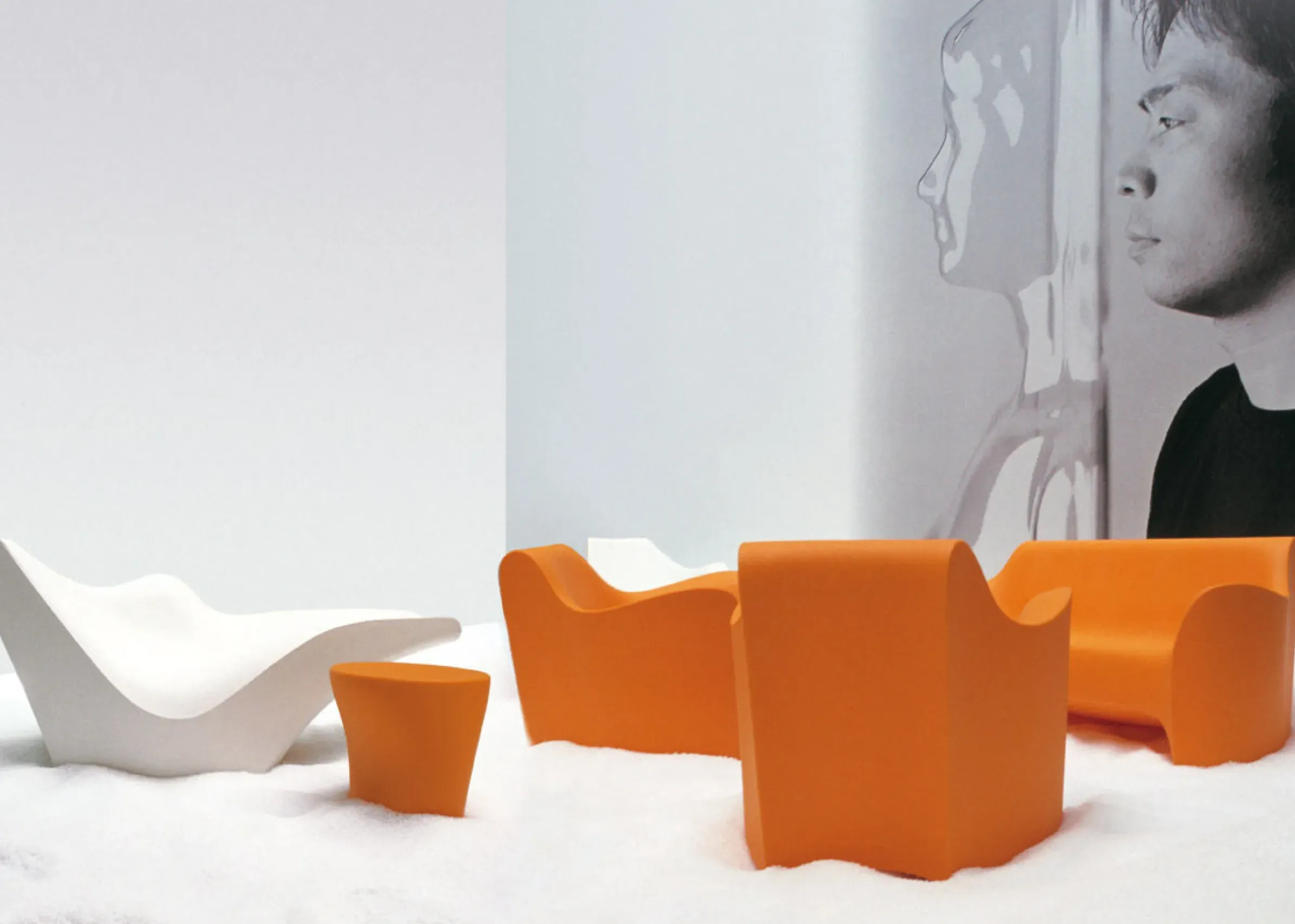 Canape De Jardin 3 Places Tokyo Pop Plastique/ L 177 Cm - Driade