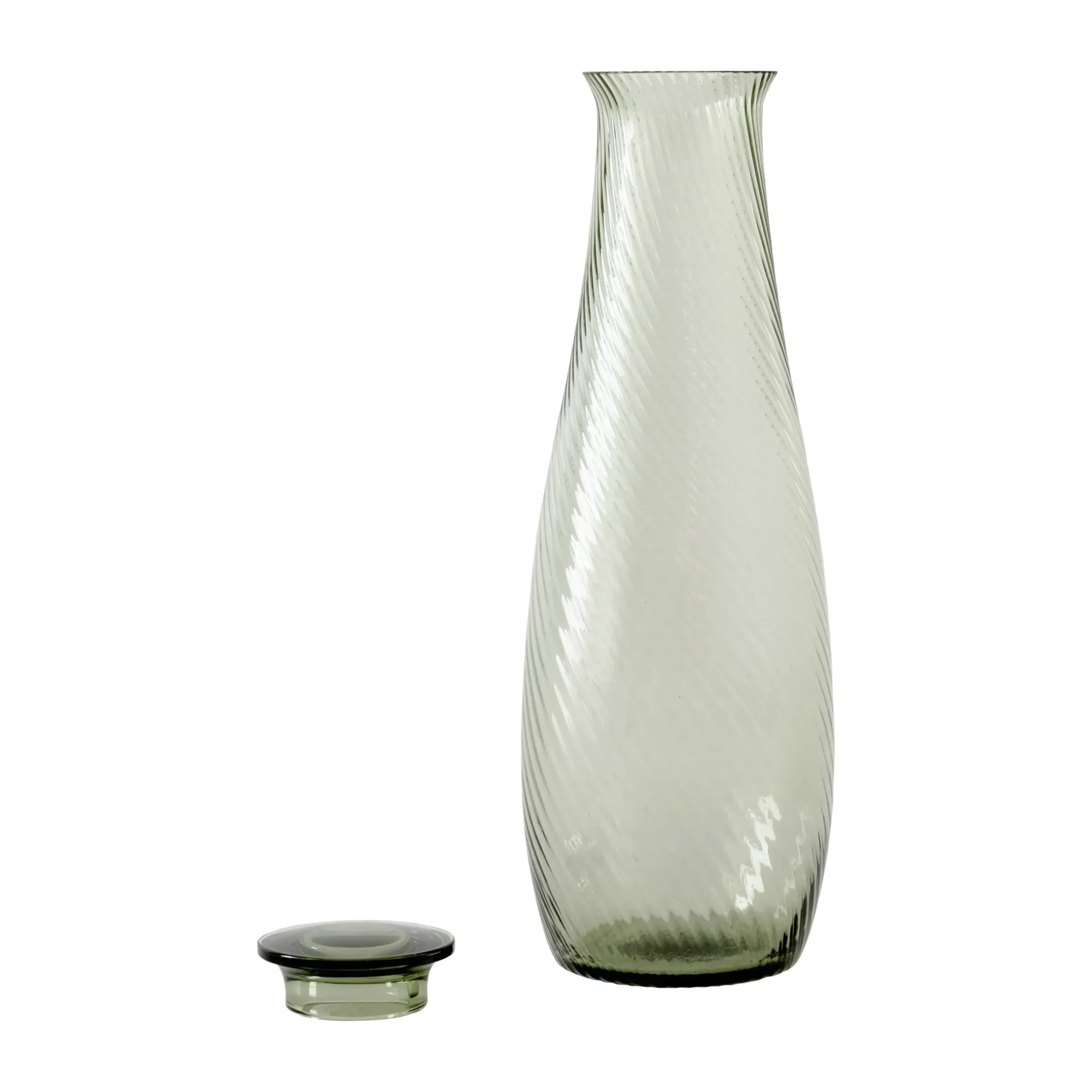 Carafe Collect Sc63 Verre Vert / 1,2 L - Verre Souffle Bouche - &Tradition