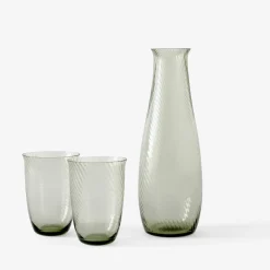 Carafe Collect Sc63 Verre Vert / 1,2 L - Verre Souffle Bouche - &Tradition