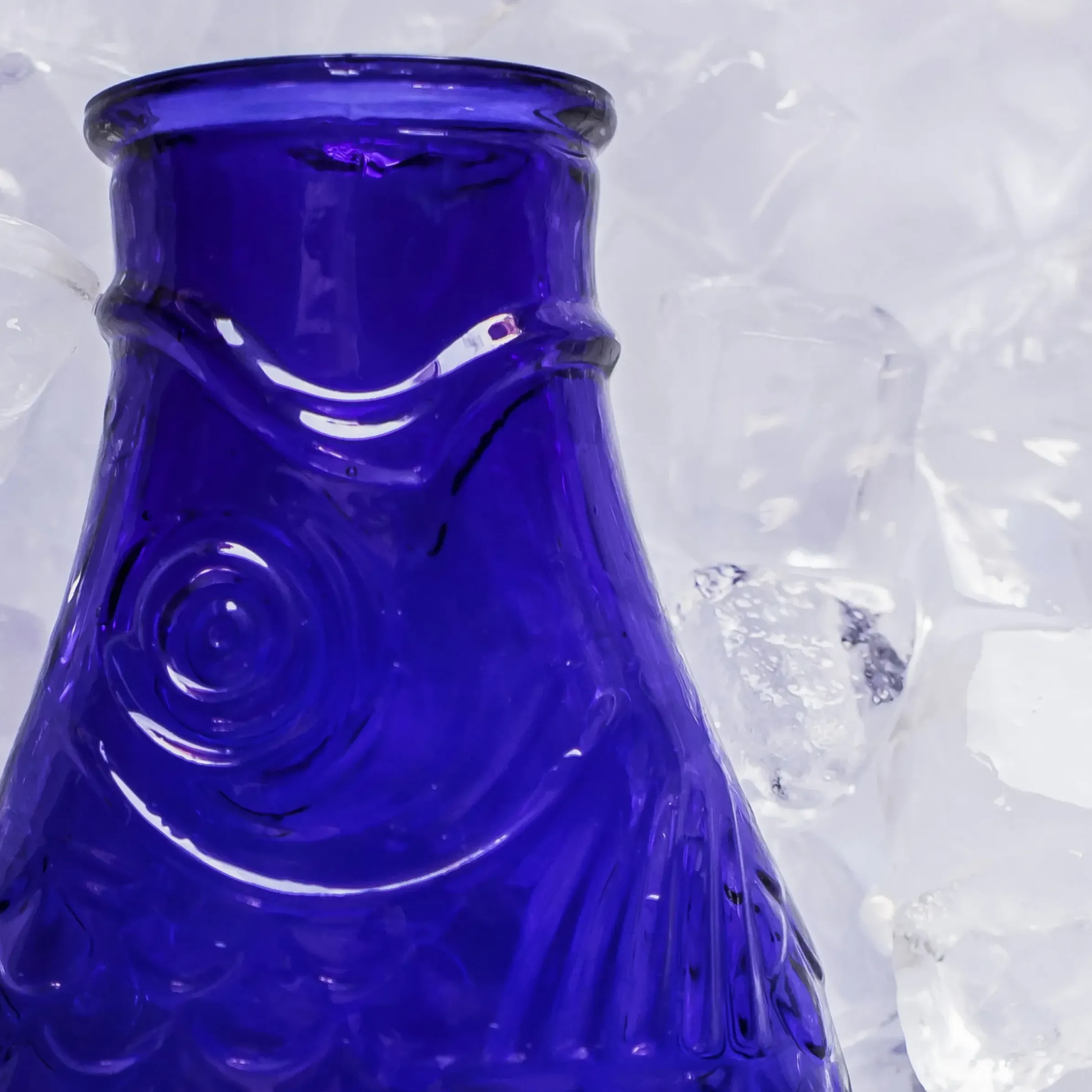 Carafe Fish & Fish Verre Bleu / 1L - Serax