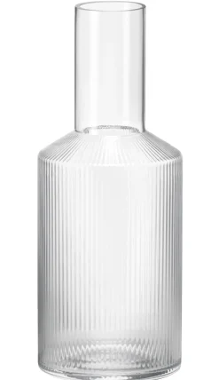 Carafe Ripple Verre/ 1 L - Verre Strie - Ferm Living