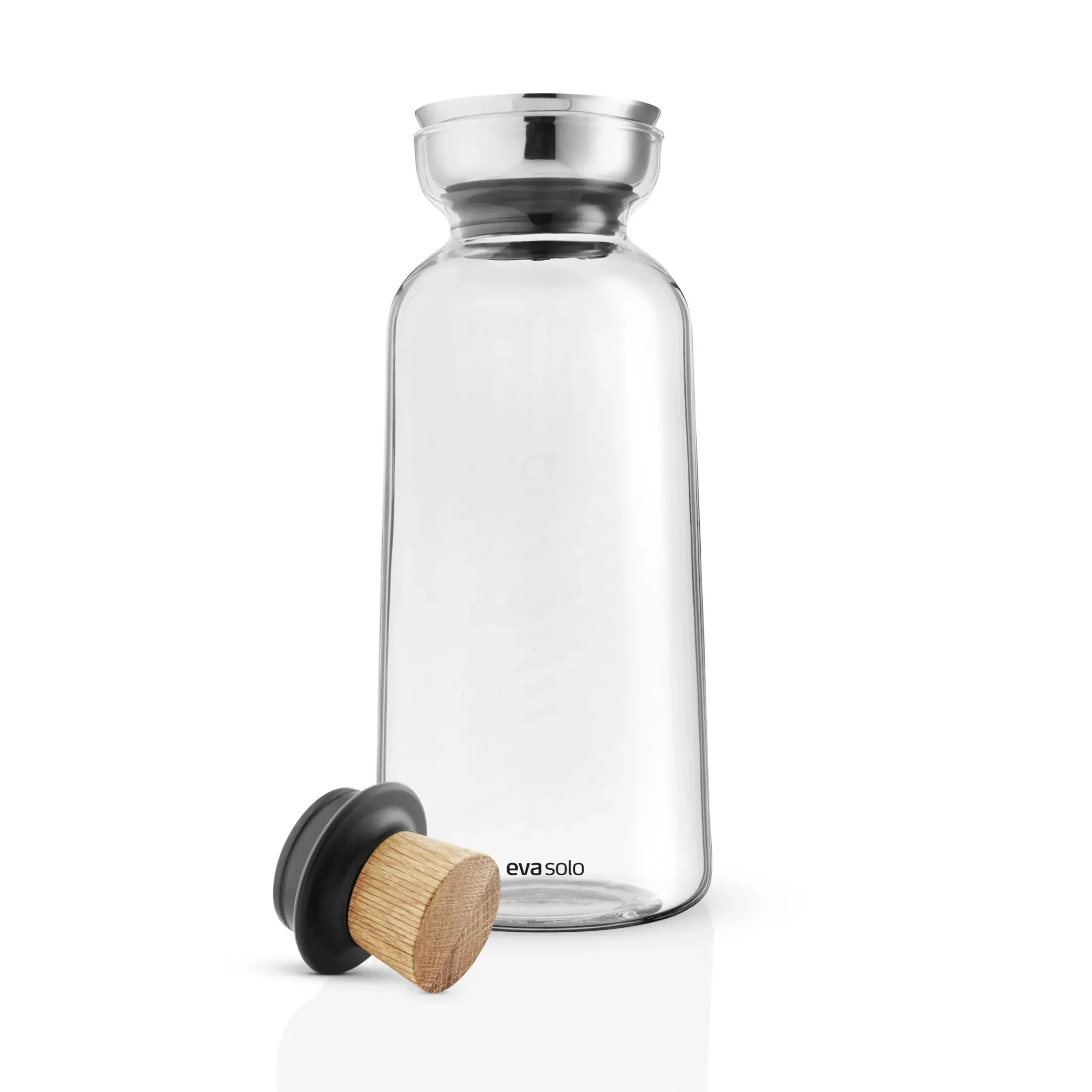 Carafe Silhouette Verre Transparent / 1 L - Bouchon Hermetique Stoppe-Goutte - Eva Solo
