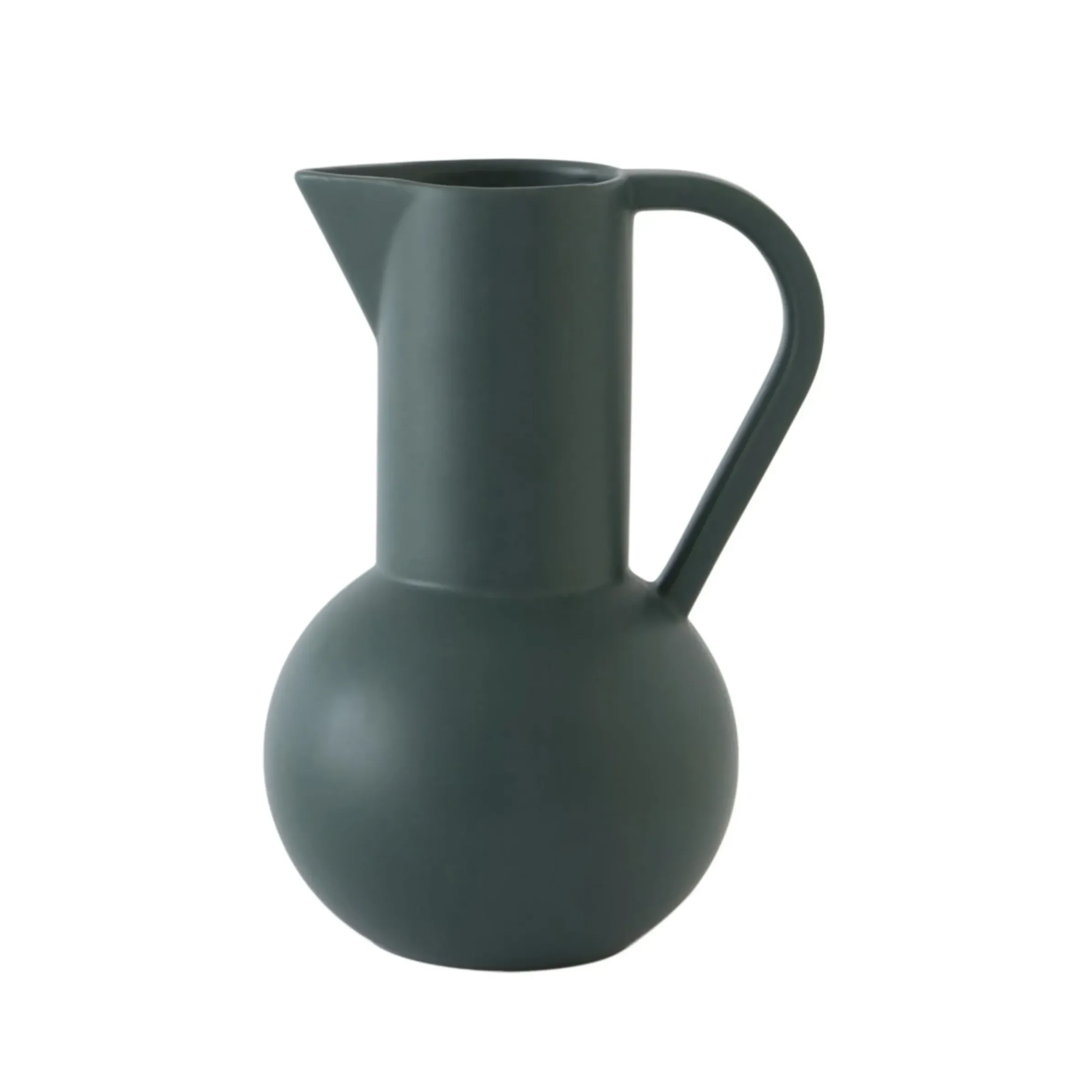 Carafe Strom Medium Ceramique Vert / H 24 Cm - Ceramique / Fait Main - Raawii