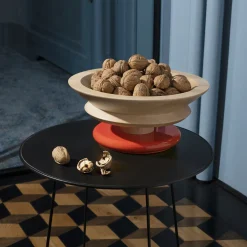 Centre De Table / By Ettore Sottsass Orange Bois Naturel / Alessi 100 Values Collection - Alessi