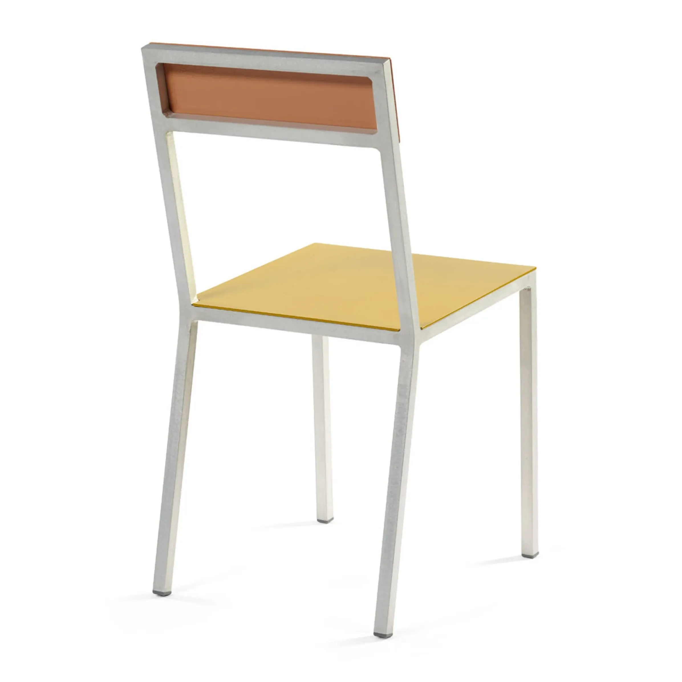 Chaise Alu Chair Metal Rose Jaune / Aluminium - Valerie Objects