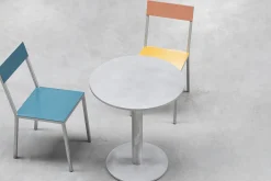 Chaise Alu Chair Metal Rose Jaune / Aluminium - Valerie Objects