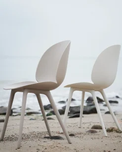 Chaise Beetle Outdoor Plastique Blanc - Gubi
