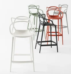 Chaise De Bar Masters Plastique/ H 65 Cm - Kartell