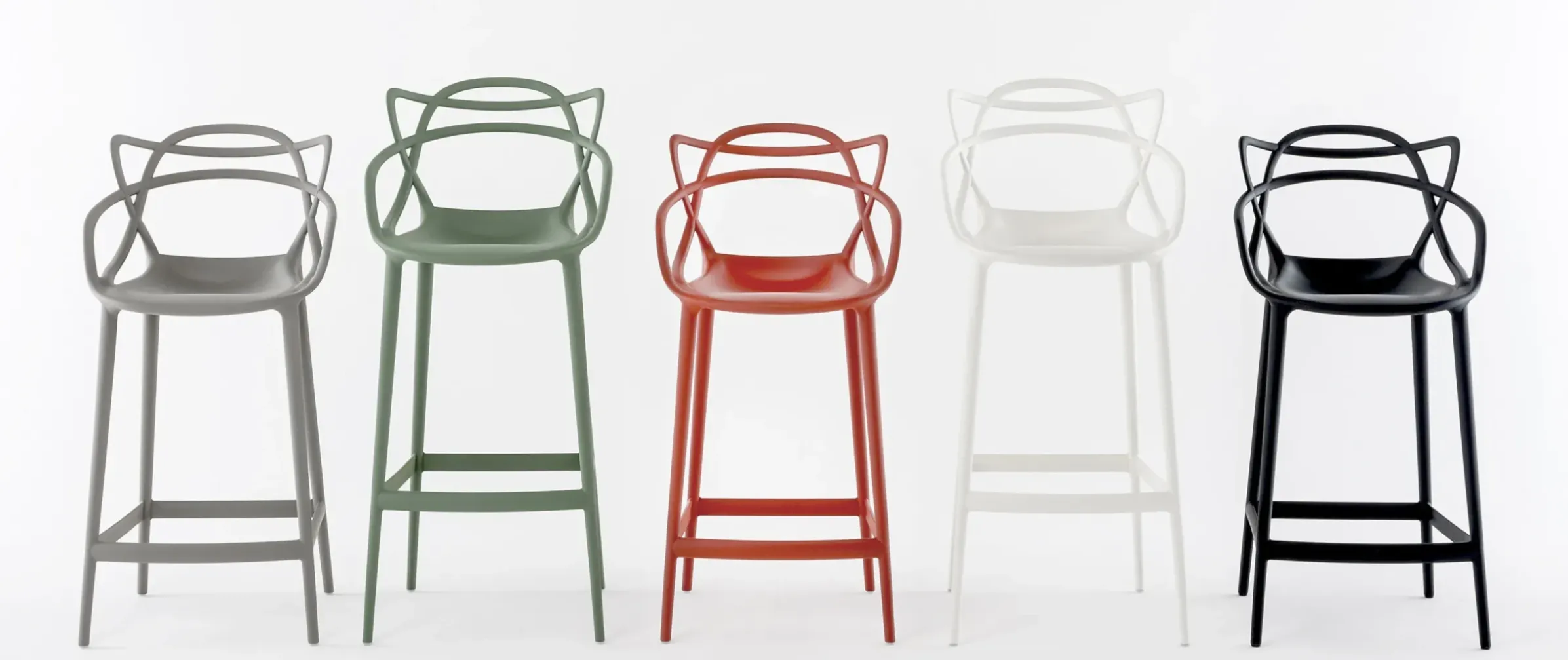 Chaise De Bar Masters Plastique/ H 65 Cm - Kartell