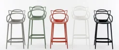 Chaise De Bar Masters Plastique Vert / H 75 Cm - Kartell