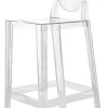 Chaise De Bar One More Plastique Transparent / H 75Cm - Kartell