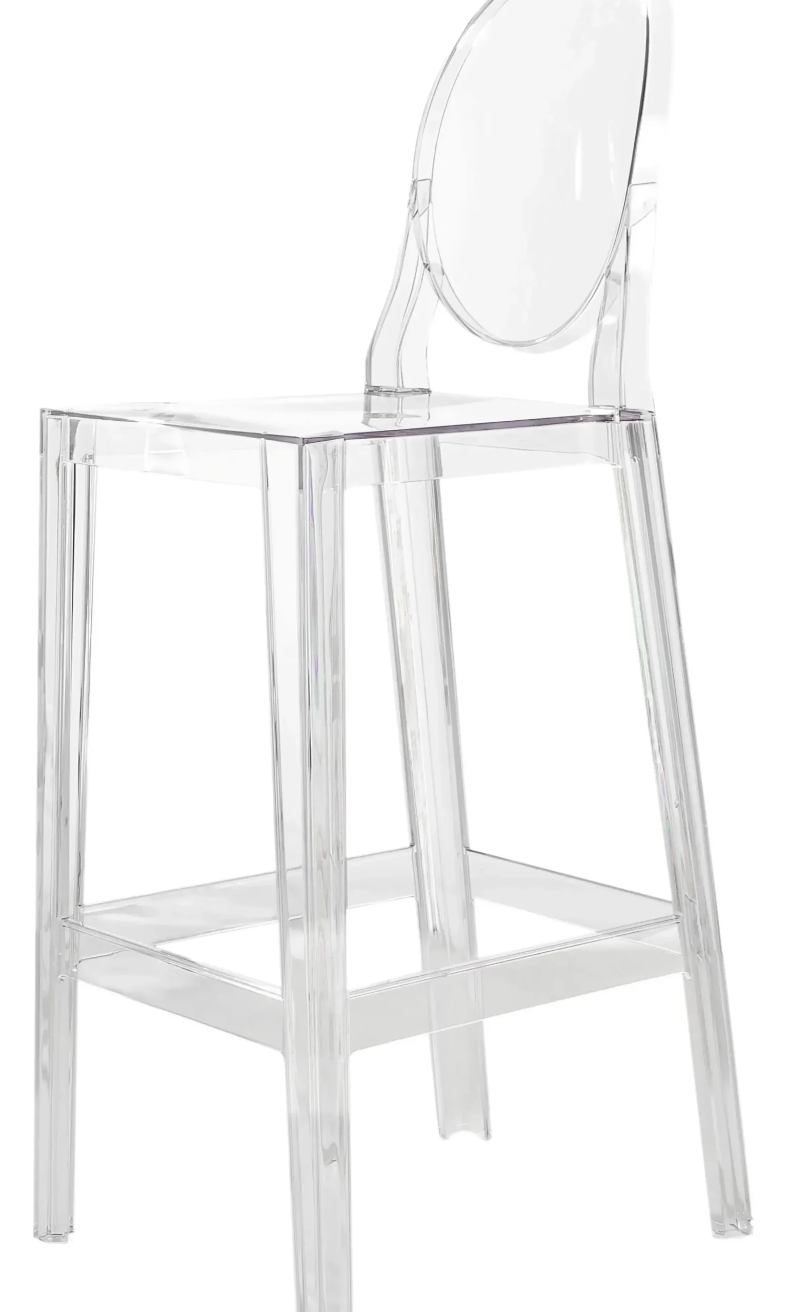 Chaise De Bar One More Plastique Transparent / H 75Cm - Kartell
