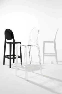 Chaise De Bar One More Plastique Transparent / H 75Cm - Kartell