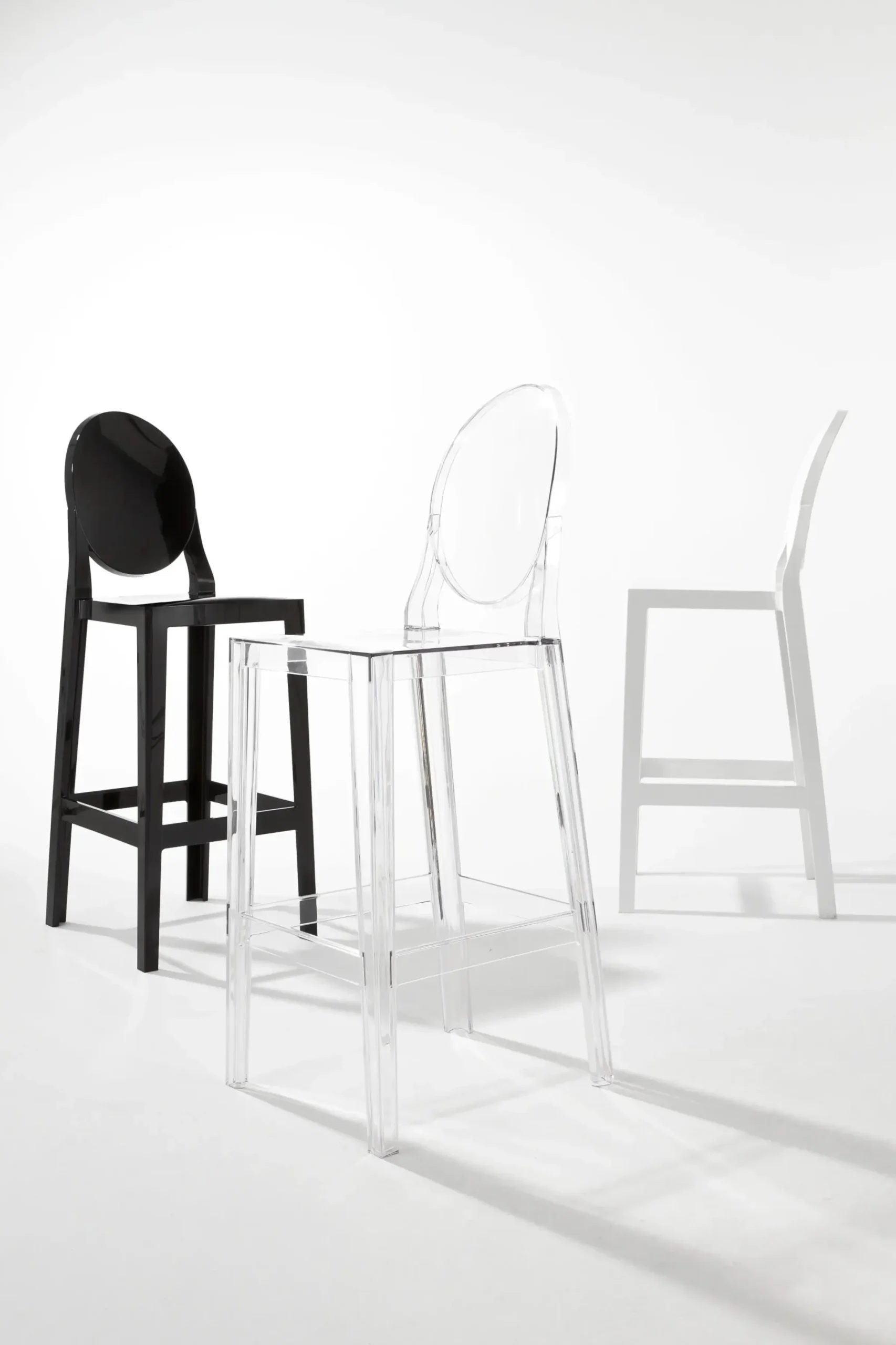 Chaise De Bar One More Plastique Transparent / H 75Cm - Kartell