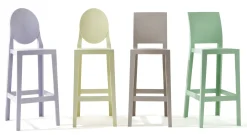 Chaise De Bar One More Plastique Transparent / H 75Cm - Kartell