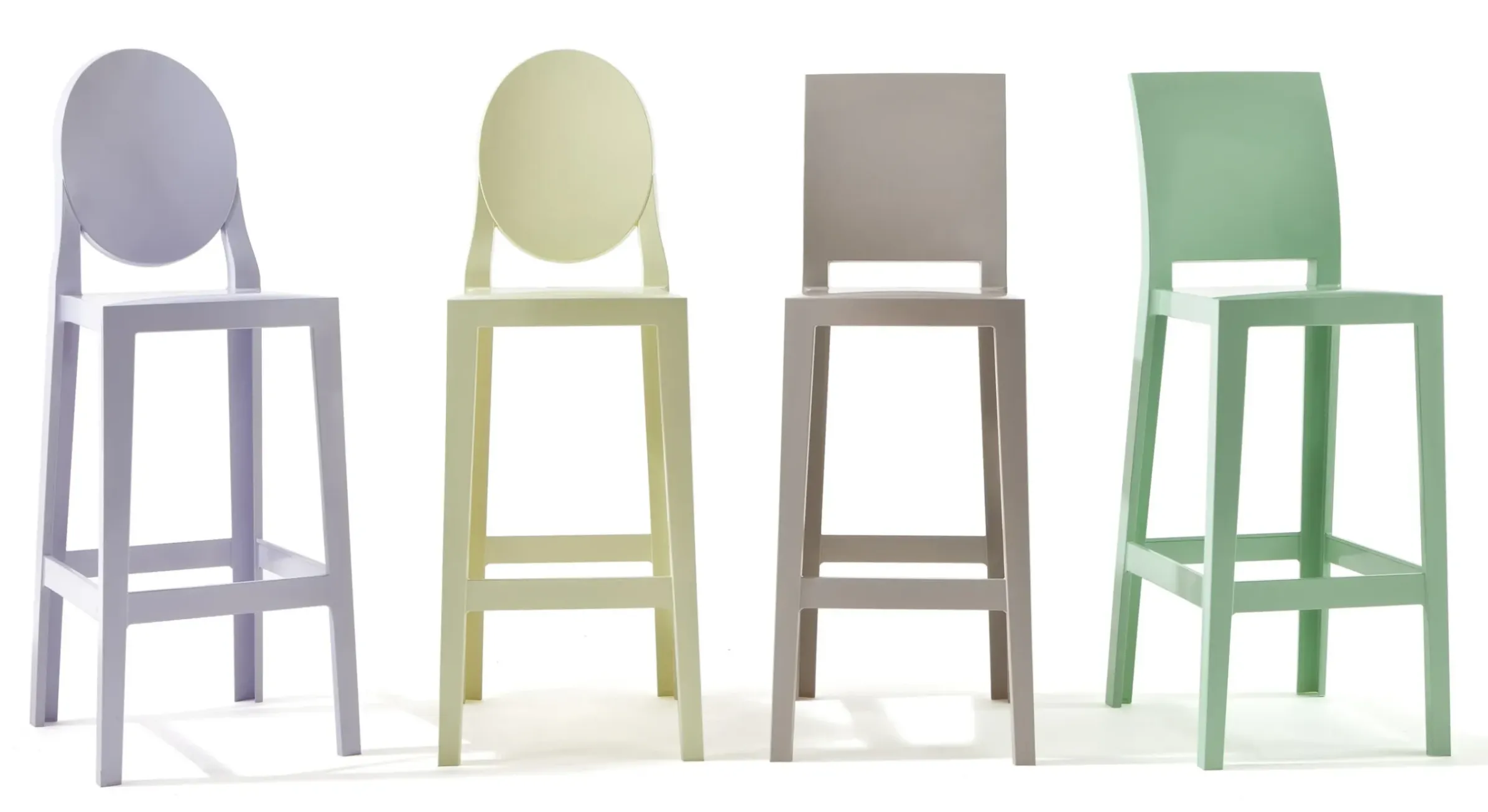 Chaise De Bar One More Plastique Transparent / H 75Cm - Kartell