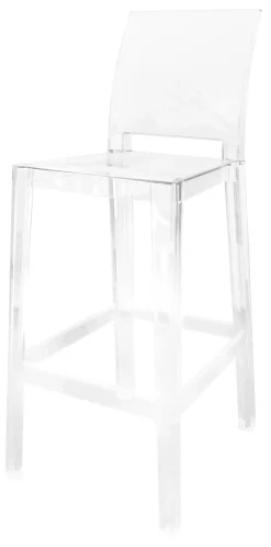 Chaise De Bar One More Please Plastique Transparent / H 65Cm - Kartell