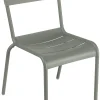 Chaise Empilable Luxembourg Metal Vert Gris / Aluminium - Fermob