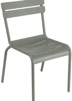 Chaise Empilable Luxembourg Metal Vert Gris / Aluminium - Fermob