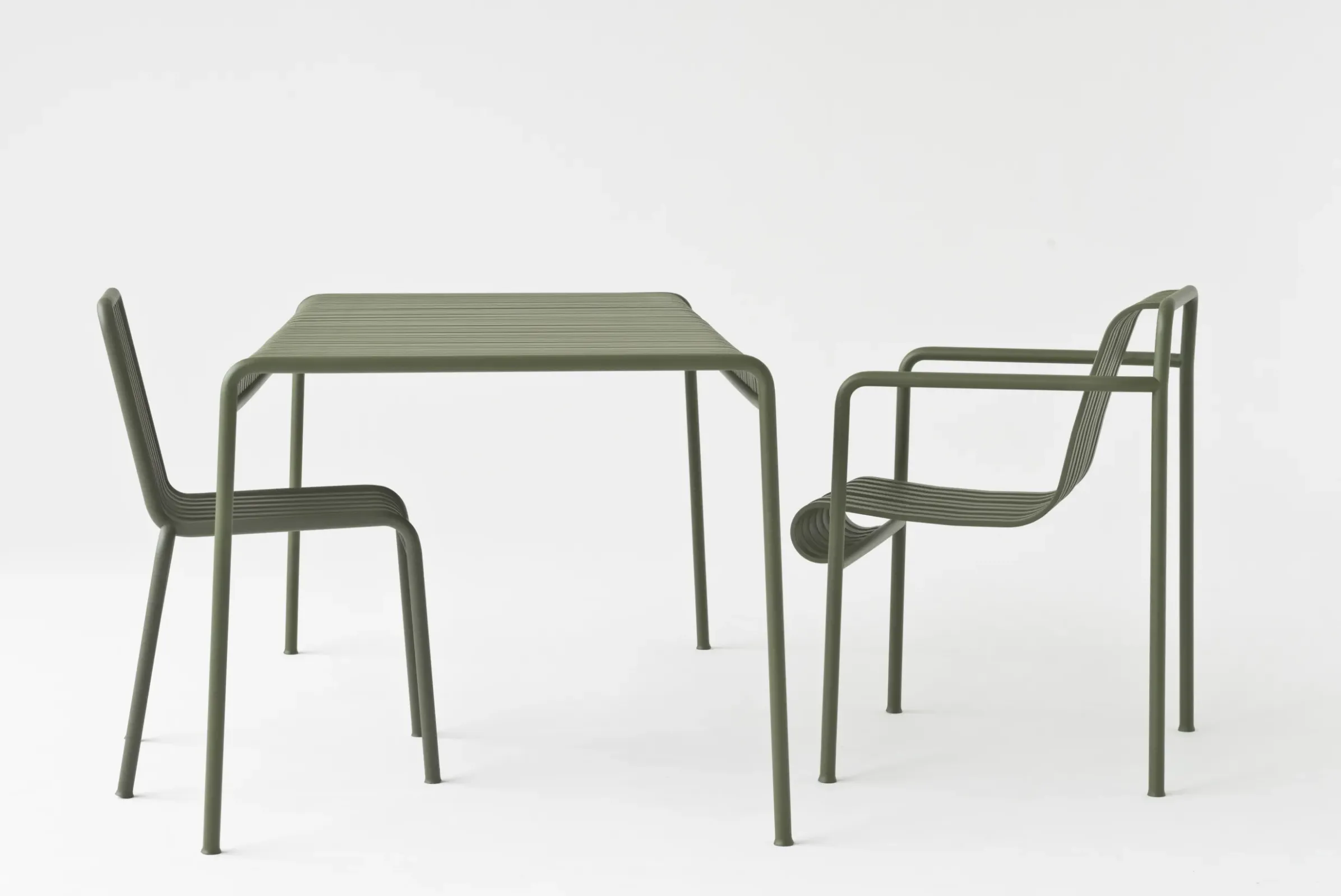 Chaise Empilable Palissade Metal Vert / R & E Bouroullec - Hay