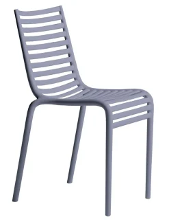 Chaise Empilable Pip-E Plastique Bleu - Driade