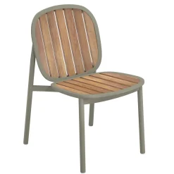 Chaise Empilable Twins Bois Vert - Emu