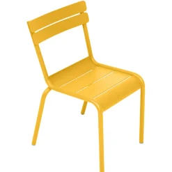 Chaise Enfant Luxembourg Metal Jaune / Empilable - Aluminium - Fermob