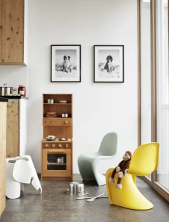 Chaise Enfant Panton Junior Plastique Jaune / By Verner Panton, 1959 - Vitra