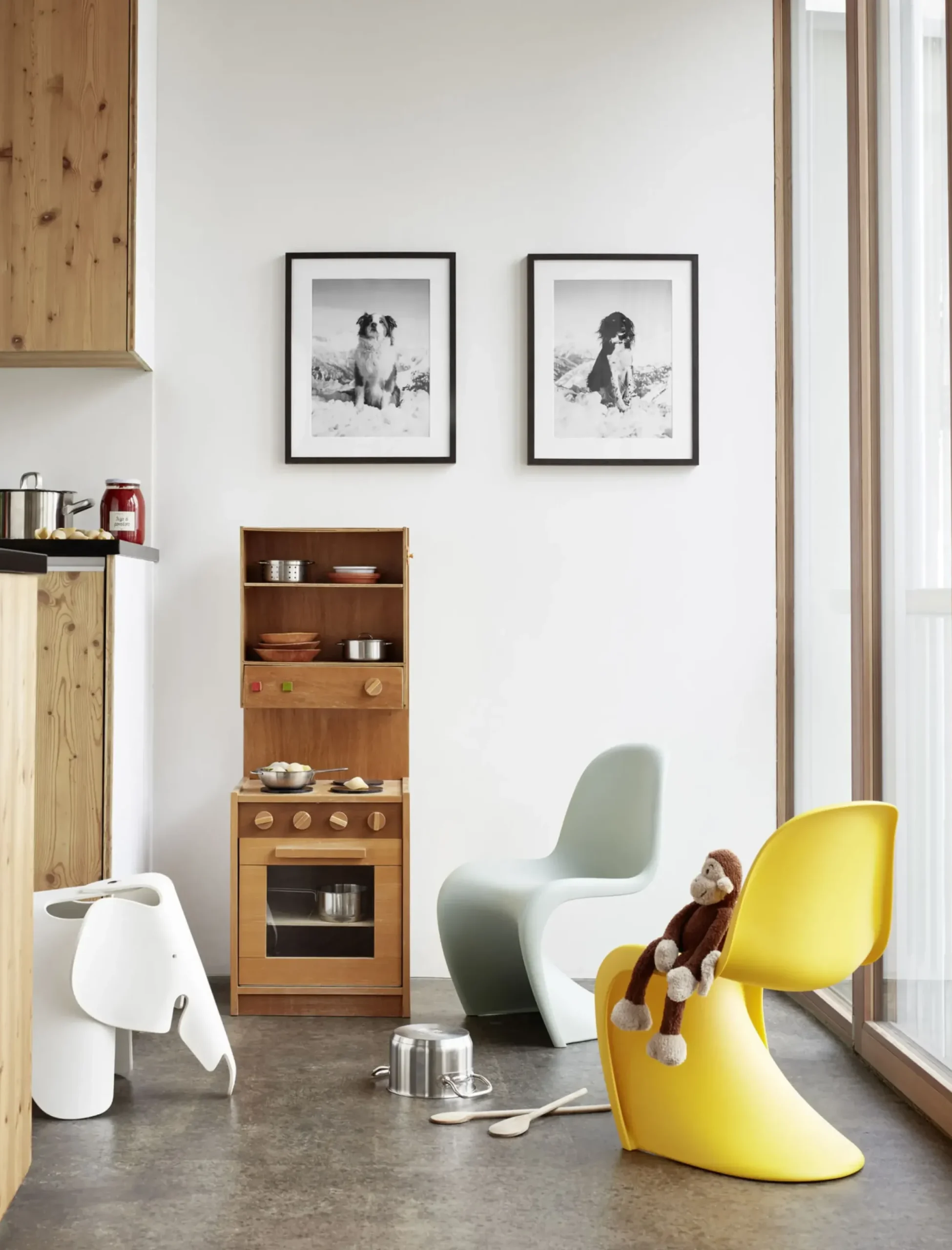 Chaise Enfant Panton Junior Plastique Jaune / By Verner Panton, 1959 - Vitra